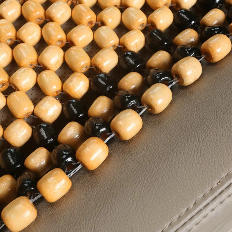 Summer Car Seat Cushion Wooden Bead Ventilated Seat Cushion Automotive Products Universal for Cars/trucks/forklifts Use