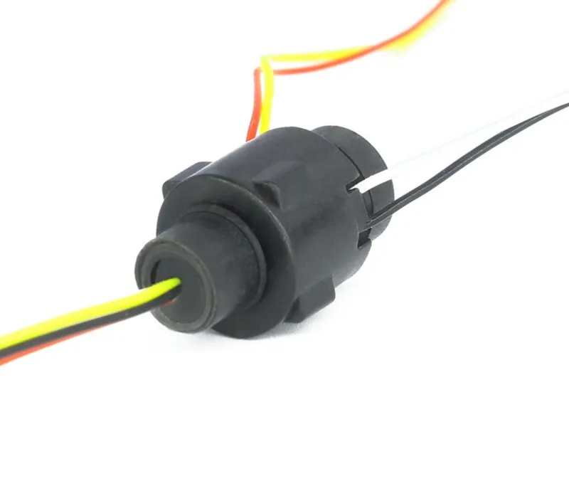 4-wire miniature slip ring conductive cap type slip 360 degree rotation 1A signal conductive slip ring  3PCS