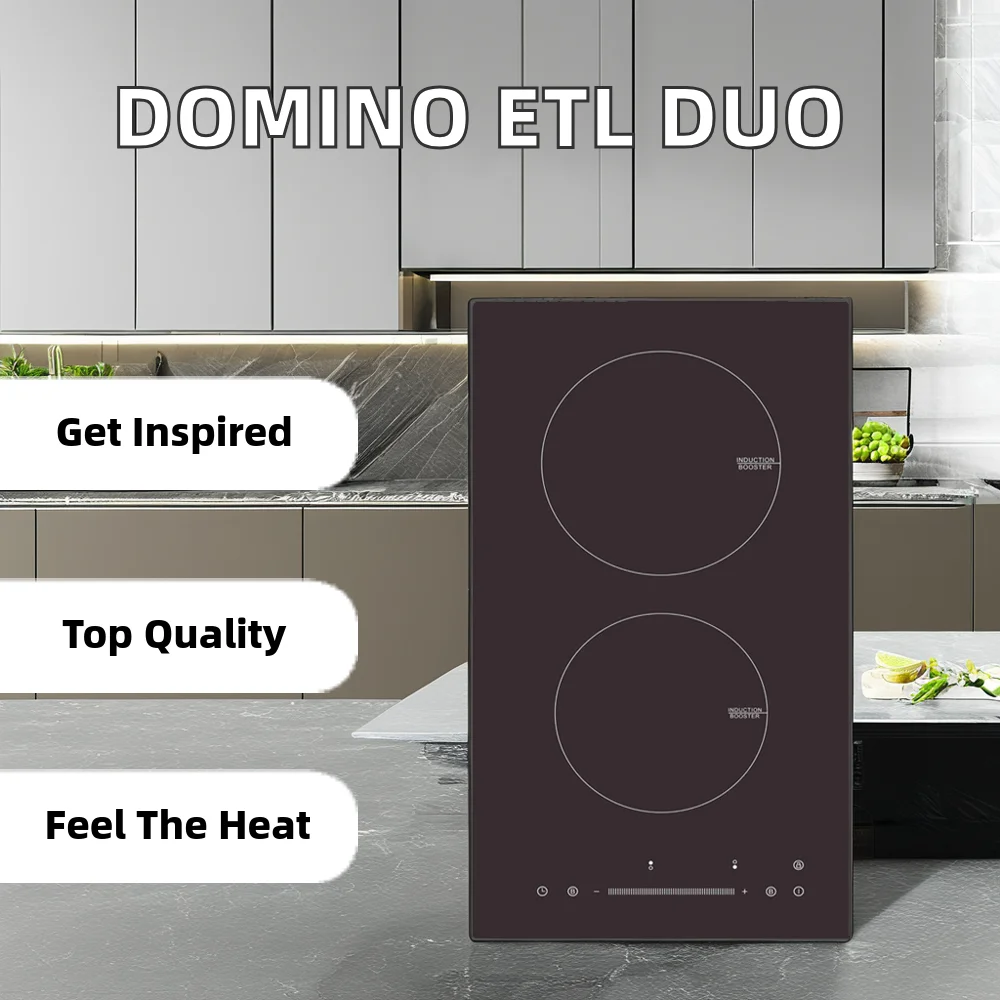 Intellint 2-Burner Induction Cooker Rapid Heating  High-Power Electric Ceramic Panel with 3400 Watt