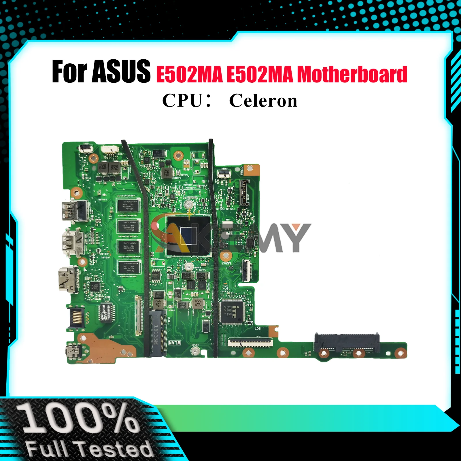 

E502MA Материнская плата для ноутбука ASUS EeeBook E502MA E502M Материнская плата для ноутбука с процессором Celeron 100% тестирование ОК быстрая доставка stk