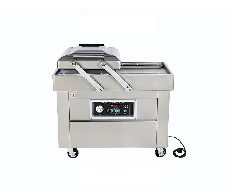 Double Chamber Vacuum Packaging Machine For Seafood Fresh Meat Packing Sealing Machine