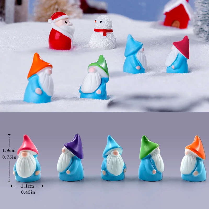 20Pcs Christmas Capybara Flamingo Toucan Pelican Fox Rabbit Pig Cat Frog Figurine Miniature Fairy Garden Decoration Accessories