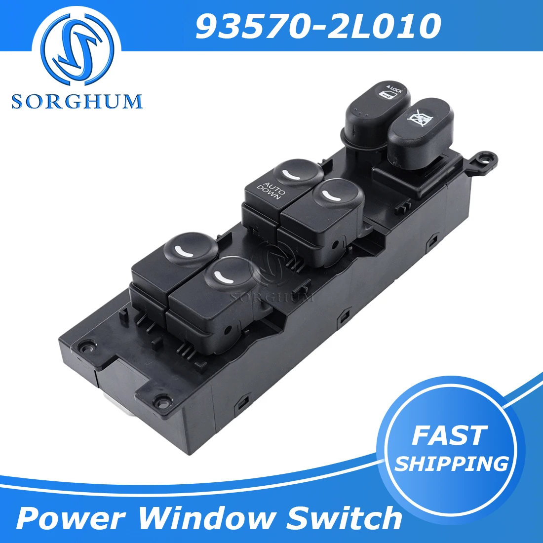 

For Hyundai i30 I30cw 2008 2009 2011 93570-2L010 Car Window Lifter Switch Driver Side Front Left Control Regulator 935702L010