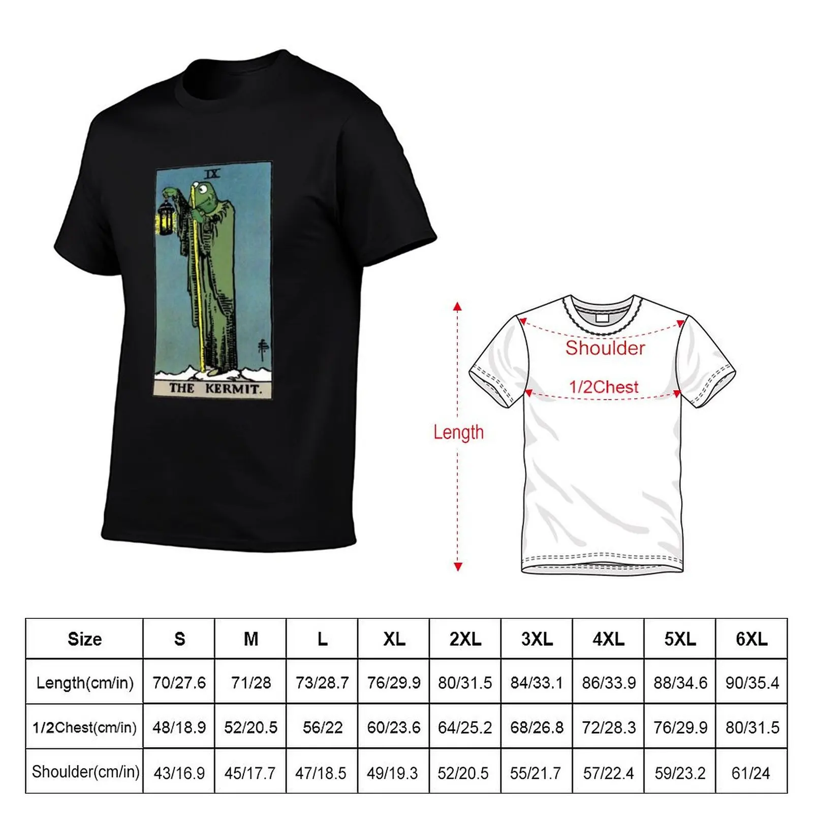 The Kermit Tarot T-Shirt Independence Day Short Sleeve T-Shirt