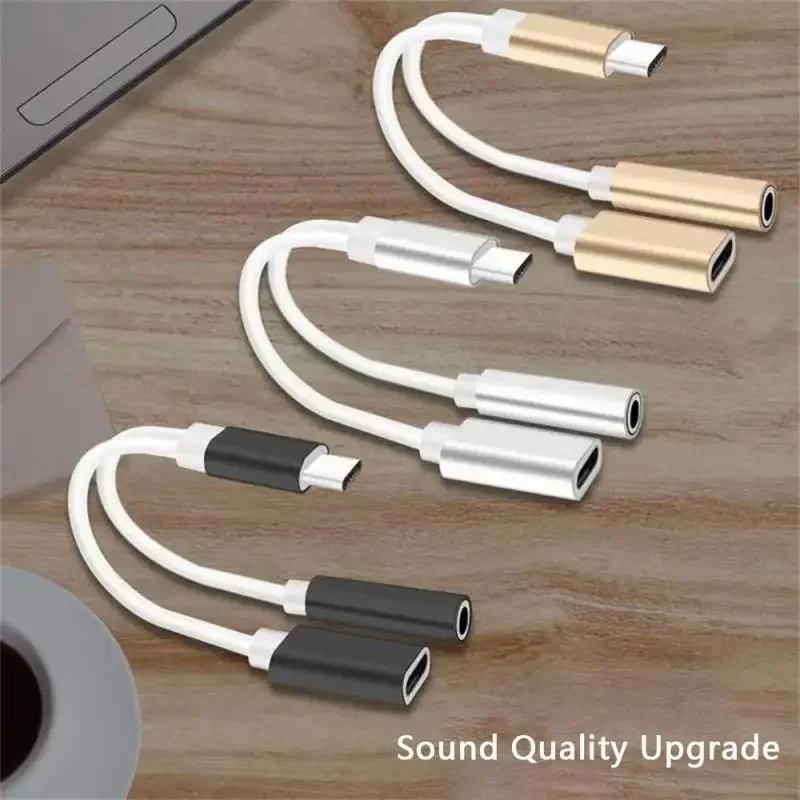 in 1 USB Type C To 3.5mm Aux Adapter Type-c 3 5 Jack Audio Cable Earphone Cable Converter for OnPlus Xioaomi Redmi