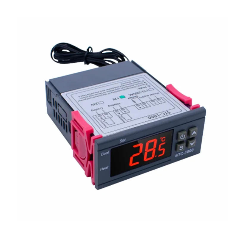 Digital Temperature Controller Thermostat Thermoregulator for incubator Relay LED 10A Heating Cooling STC-1000 12V 24V 100V-220V