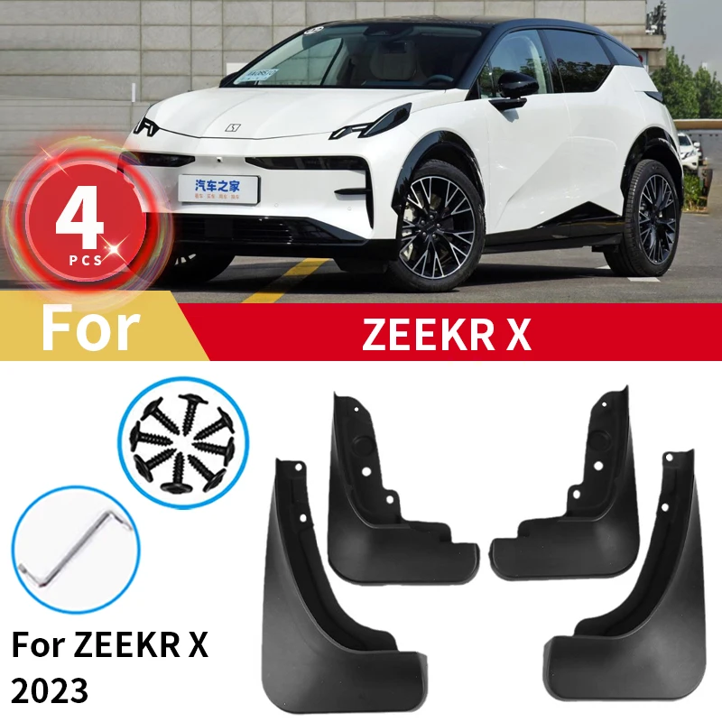 

4Pcs Mudguards For ZEEKR X Mud Flaps 2023 Splash Guards Wheels Fender MudFlaps Front Rear Car Accessories