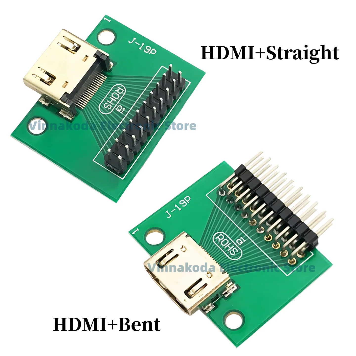 1/2/5PCS HDMI 19PIN Test Socket Type A 19Pin Connector Gold Plated with PCB Board Pin Arrangement Connector Adapter Test Board