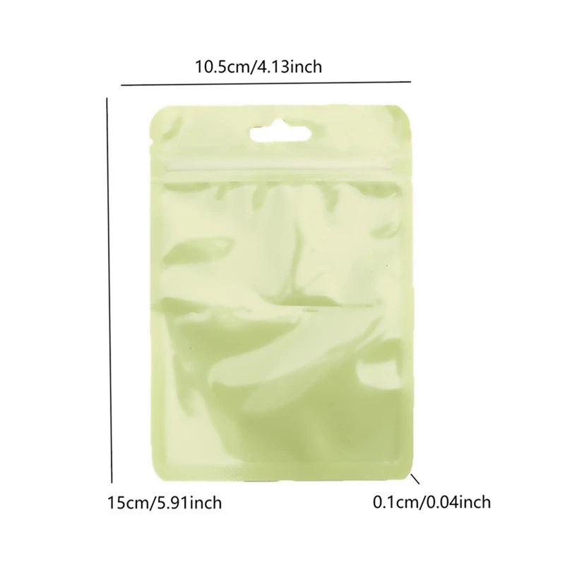 50pcs/lot Reusable Plastic Zip Lock Bags Transparent Macaron color Sealing Bag for DIY Jewelry Retail Display Wrap Packaging Bag