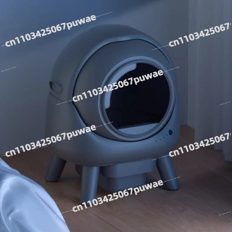 

Интеллектуальный самоочищающийся лоток для кошек 50 л, безопасный, с защитой от защемления, умный кошачий туалет