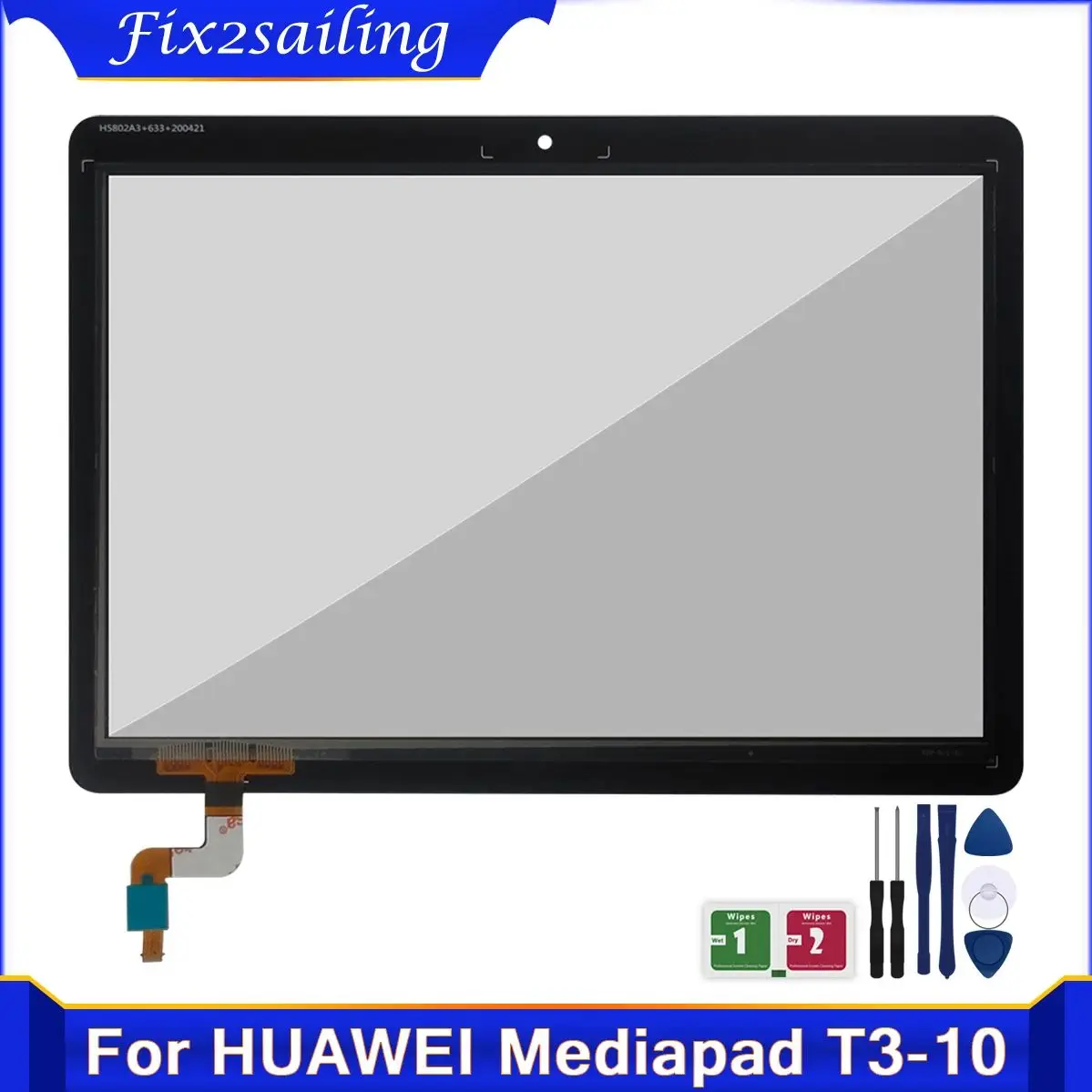 9.6'' New Touch For Huawei MediaPad T3 10 AGS-L03 AGS-L09 AGS-W09 T3 Touch Screen Digitizer Sensor Front Glass Tablet PC Parts