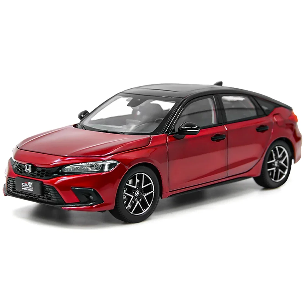 1:18 Scale Honda Civic 2023 Hatchback Metal Car Model 1:18 Diecast Miniature Vehicle Toys Models Hobby Collection Birthday Gift