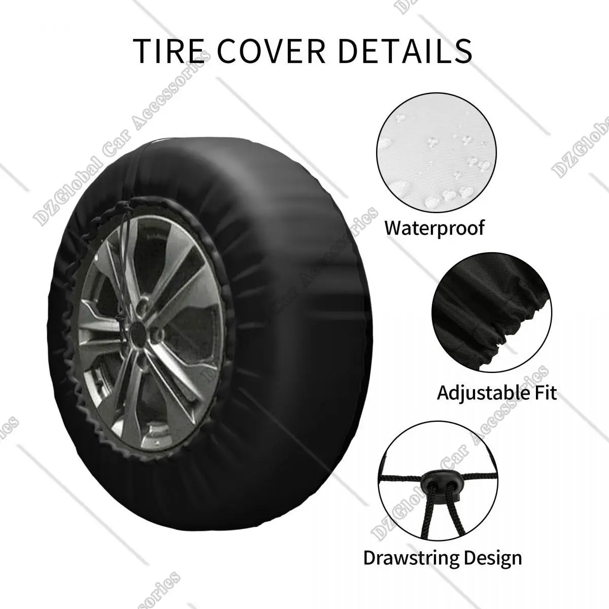 Compass Design Spare Wheel Cover Custom Adventure Begin Here Tire Protector Trailer Camper Travel Trailer Wheel Protectors