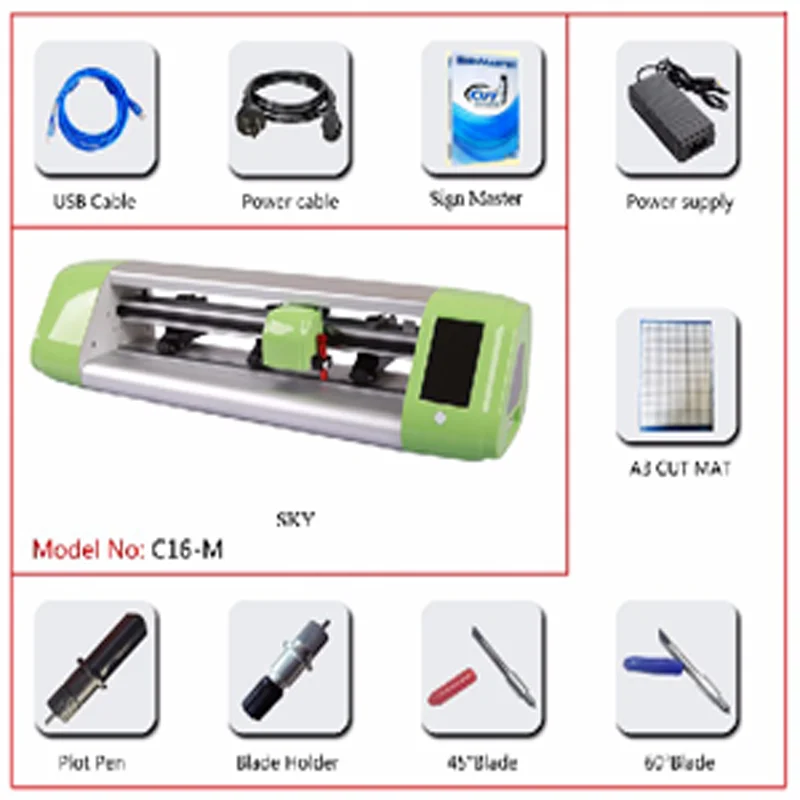 Picture 7: C16 15 inch Smart cutting plotter have  camera+wifi+Free software  Automatically by camera/Automatically contour cut