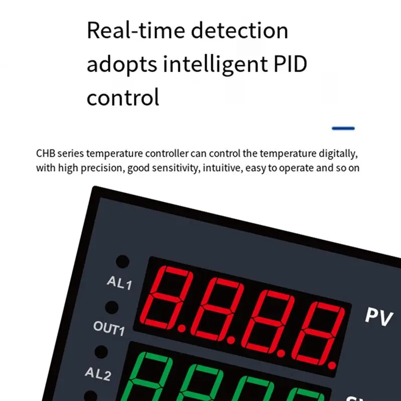 RABIT AS59~ Dual Output SSR+Relay CHB702 Thermostat Digital Display Intelligent Universal Input Temperature Controller 220V