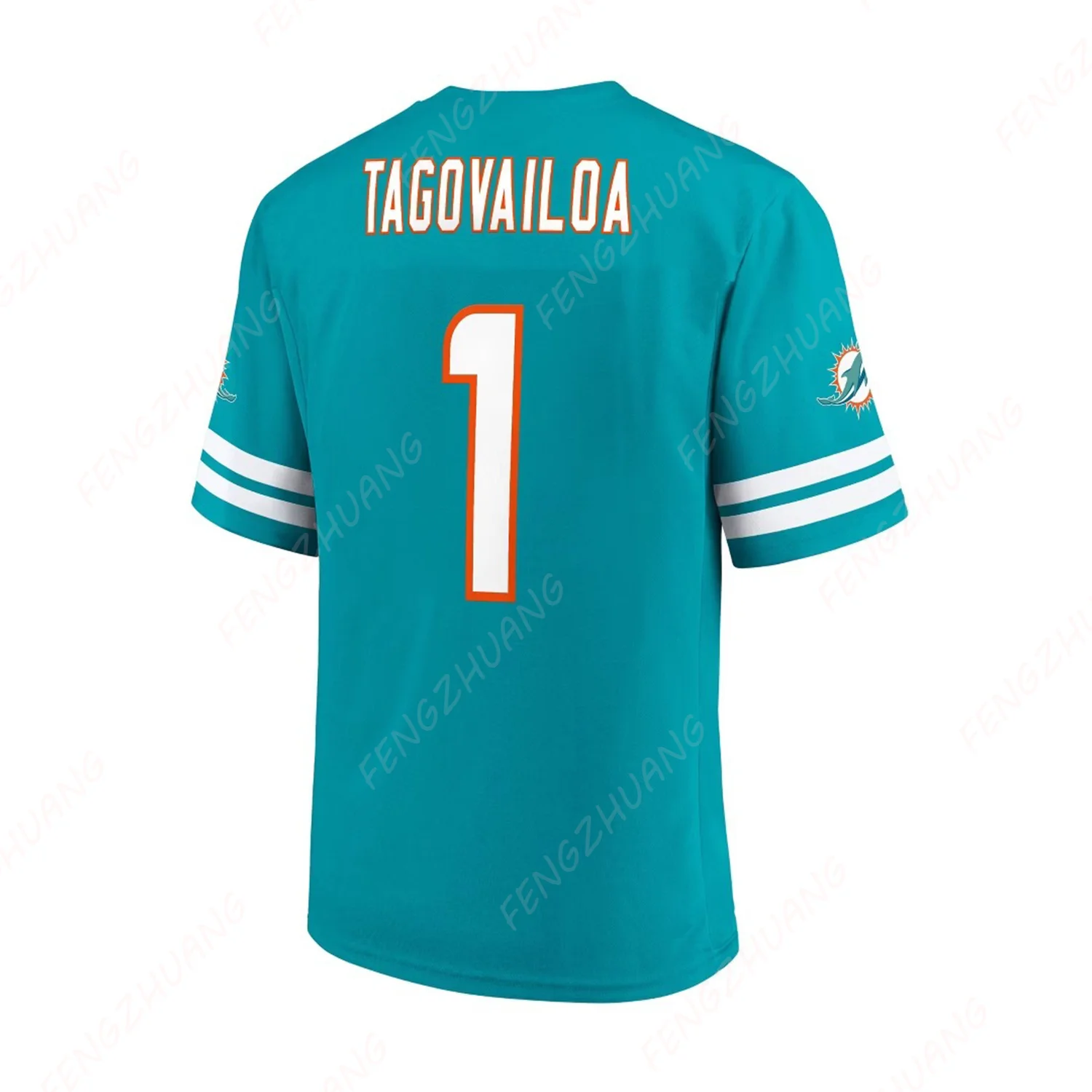 Miami Dolphins Tua Tagovailoa Jersey Outdoor Quick Dry Short Sleeve  Breathable Sportswear Summer Classic Loose T-Shirt