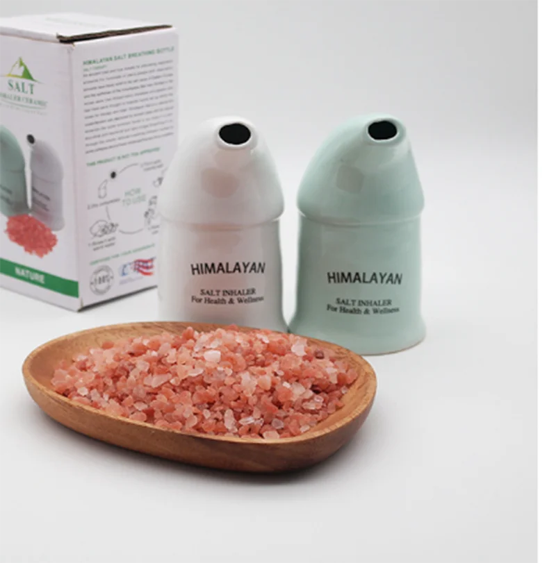 Ceramic Salt Inhaler Humidifier Convenient Himalayan Salt Atomizer For Cleaning Respiratory System And Relieving Stress