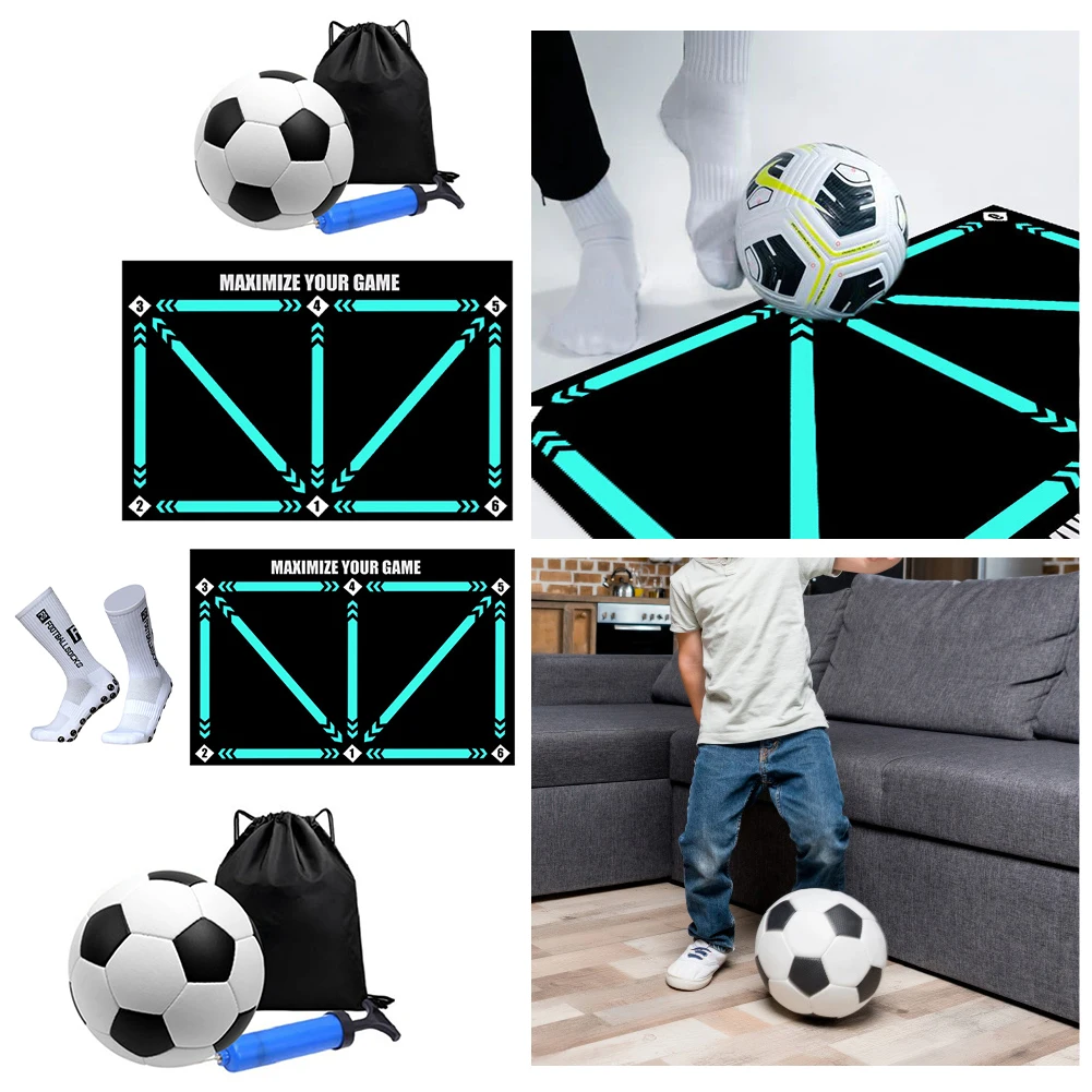 

Football Training Mat Durable Non Slip Foldable Kids Adults Dribble Training Mat Football Training Indoor Ourdoor Equipment