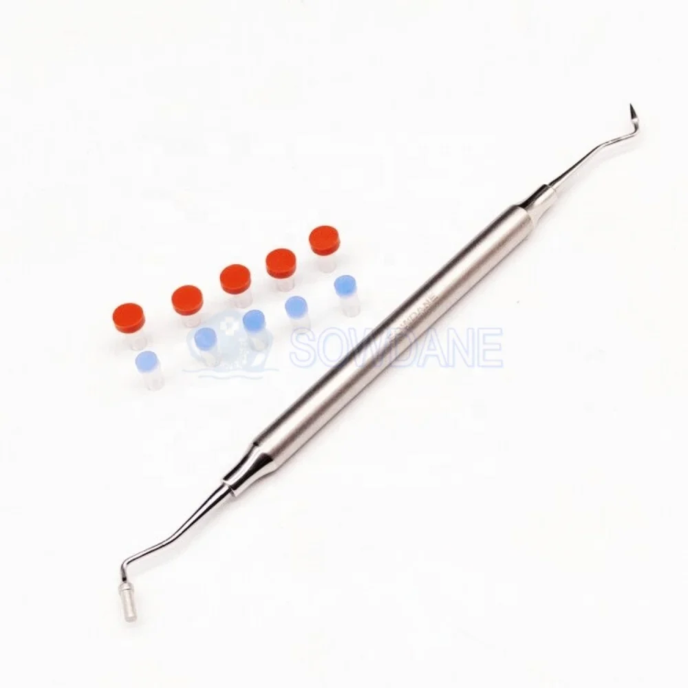 C Lab Contact Shape Former with Caps Composite Modeling Instrument Filling Filler Lab Resin Composite Trimmer Spatula Tool