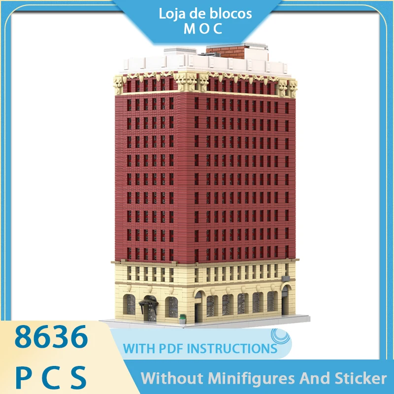 

Изысканный новый продукт: модель-конструктор MOC «Историческое здание Балинге» с технологией напольной сборки, модульный детский набор для творчества, подарок, DIY-набор