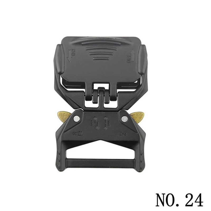 Fivela de Cinto Tático de Liberação Rápida 25/32/38/50/52mm, Acessório de Metal para Cintos Masculinos e Bolsas, Fivela de Substituição DIY para Cinto e Bolsa