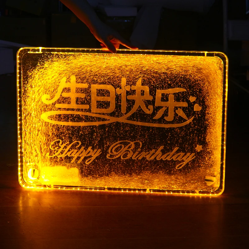 Bar and nightclub atmosphere props, liquor license, KTV Happy Birthday sign, high-end VIP quicksand sign, nightclub decoration