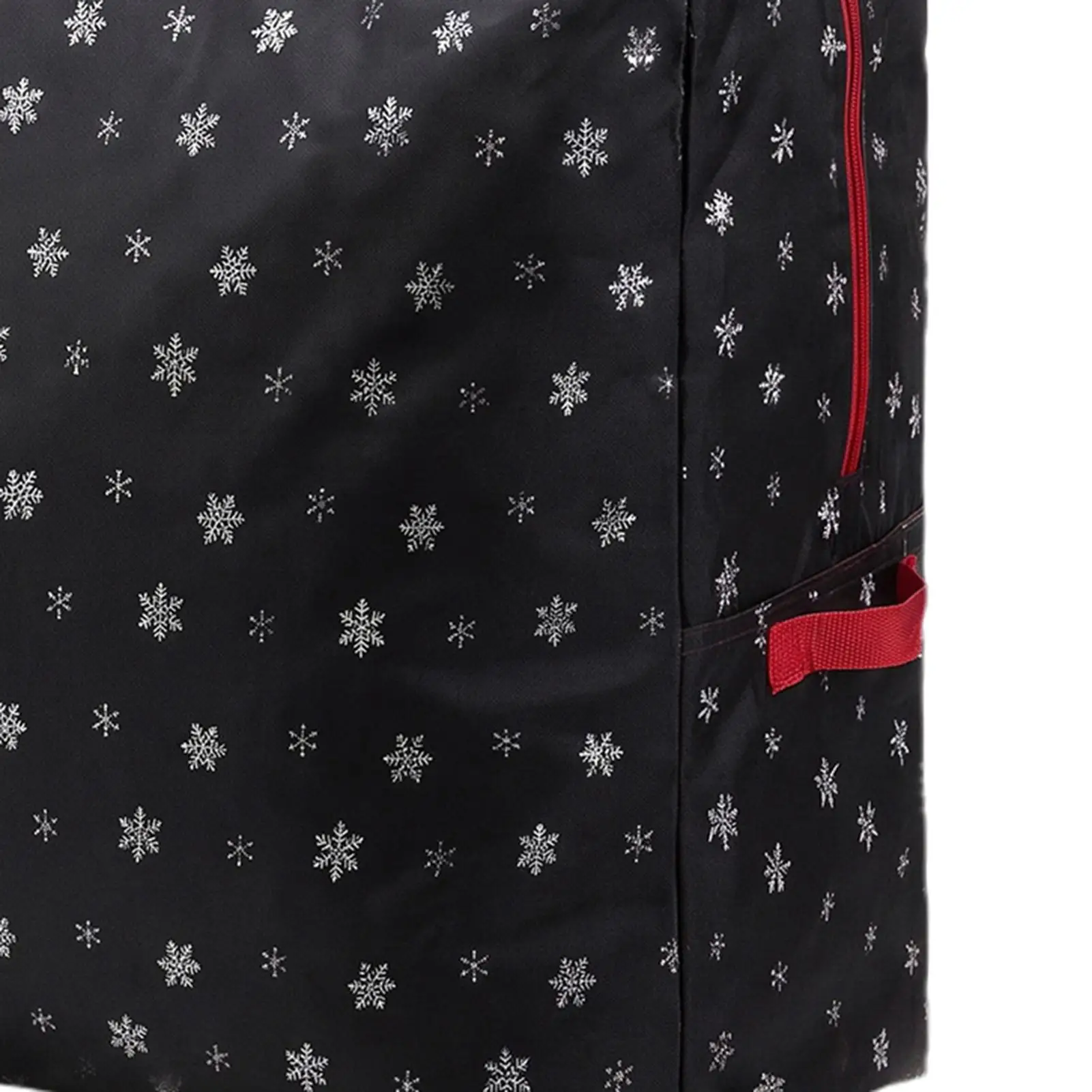 Christmas Tree Box Waterproof Reinforced Handles Snowflake Moving Tote Zipper Christmas Tree Storage Bin For Home Living Room