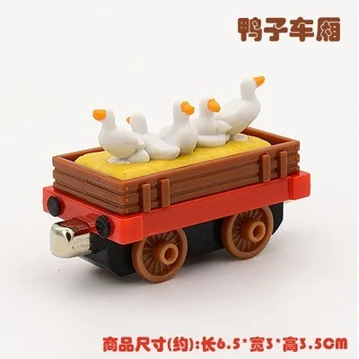 Metal magnetic connection alloy train scene track toy Front and rear magnetism of coal carriage series of tank c