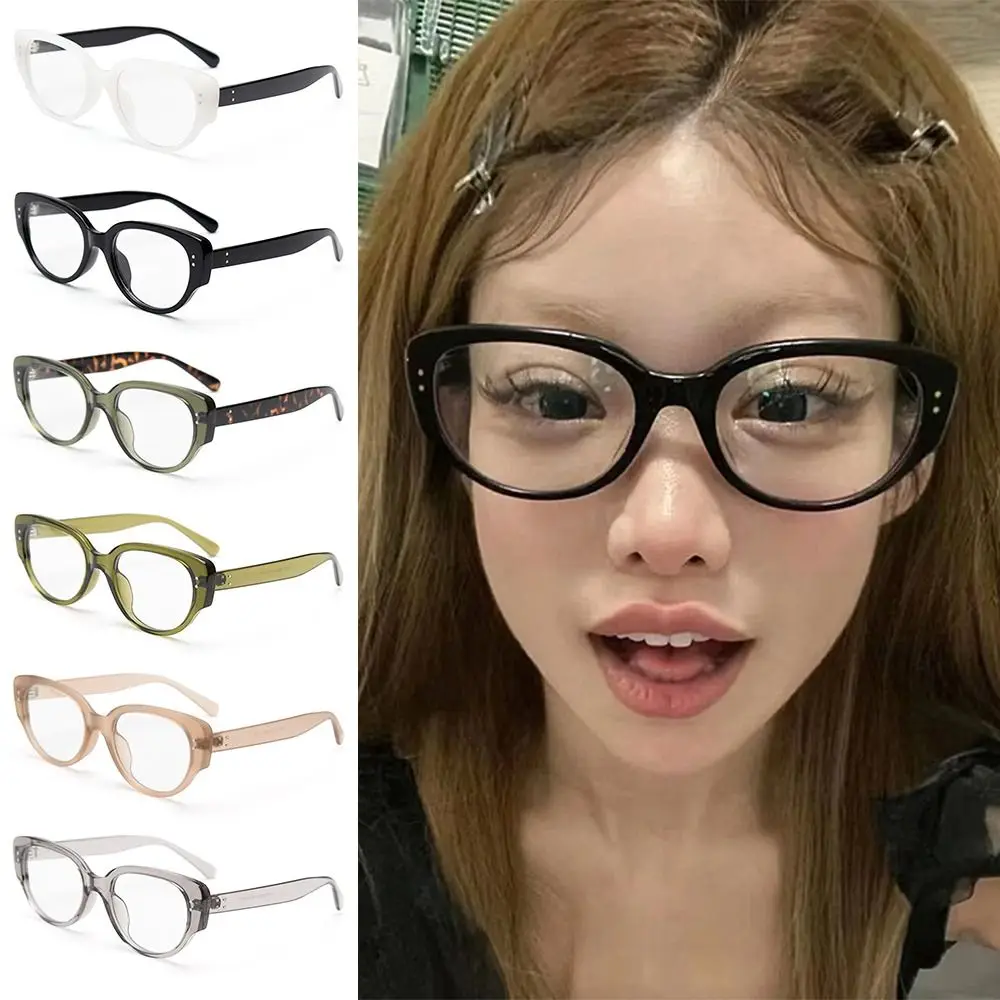 Vintage Anti-Straling Cat Eye Brillen Anti Oog Vermoeide Transparant Lezen/Gaming Brillen Doorzichtige Bril Voor Dames En Heren