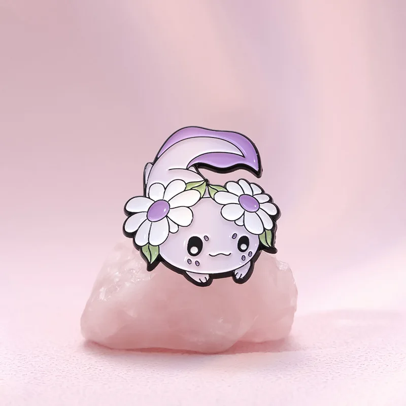3-10 teile/satz Nette Marine Kreaturen Sammlung Emaille Pins Axolotl Haie Cartoon Tier Brosche Revers Abzeichen Schmuck Geschenke für Kinder – Detail 16