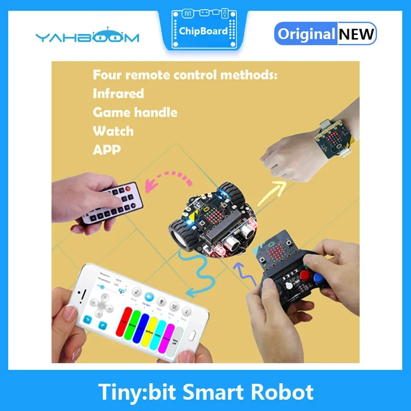 Yahboom Car kit Cost-effective Maker Educational BBC Micro:bit V2 Stem Educational Coding Robot For Learning Programming