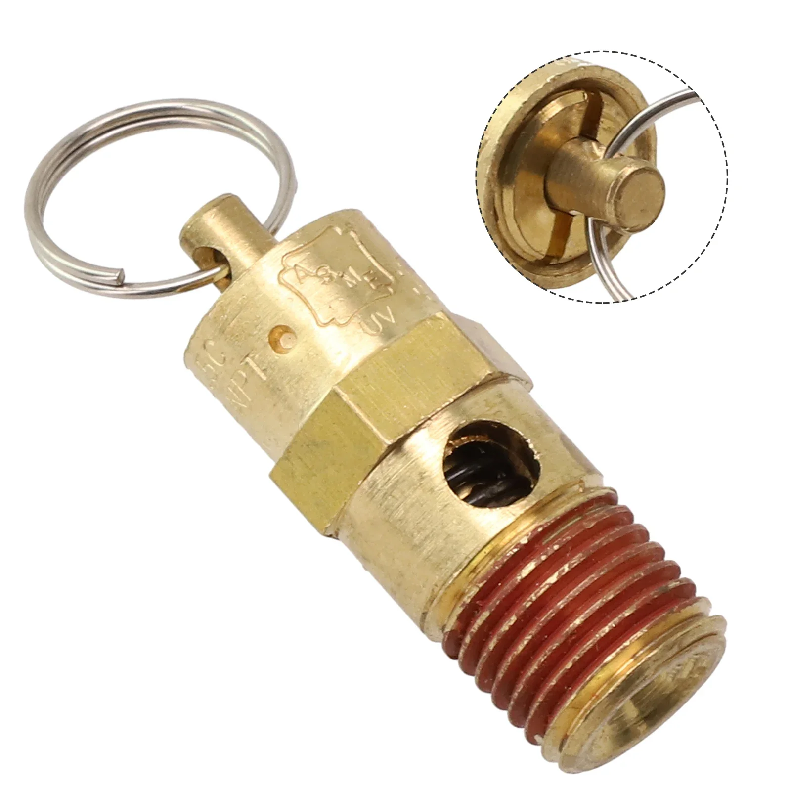 Stainless Steel Spring 14 NPT Safety Relief Pressure Valve for Air Compressors 150 PSI Suitable for Construction