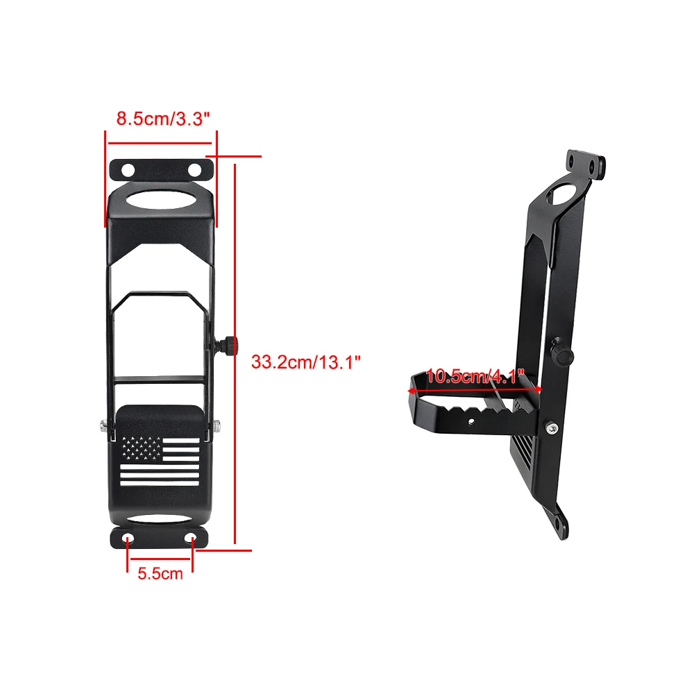 2pcs For Jeeps Wranglers JK 2007-2018 Accessories for Atubeixs Door Hinges Steps Metal Folding Foot Staples