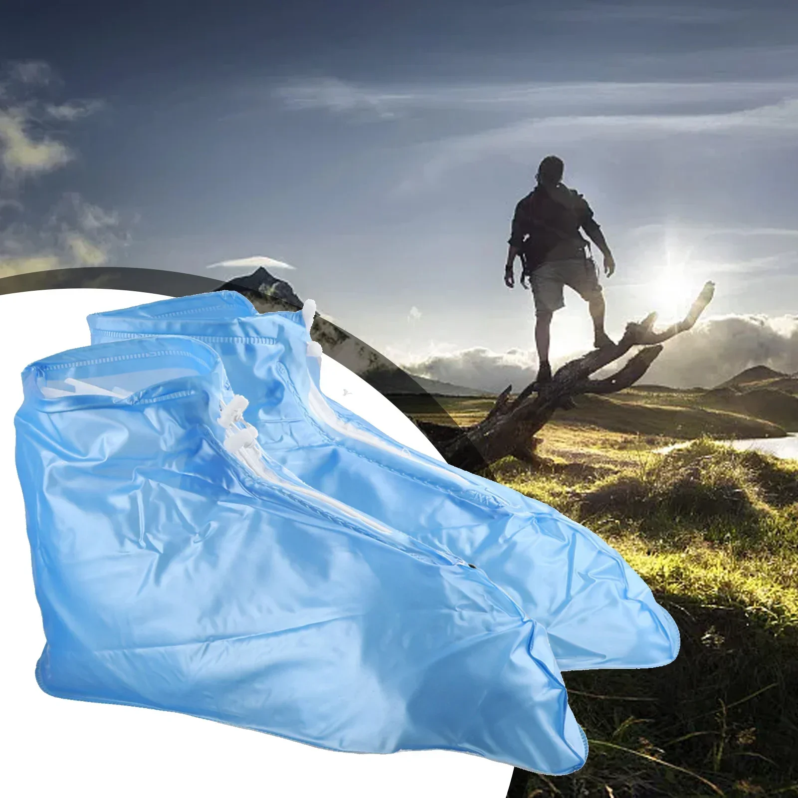 1 Pair Protective Rain Boot Cover Reusable Rain Boot Cover Bicycle Waterproof Overshoe Wear Resistant PVC For Outdoor Camping