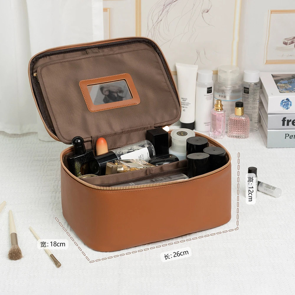 

Новая женская косметичка с несколькими отделениями, водонепроницаемая дорожная сумка-органайзер из искусственной кожи, высококачественная сумка для хранения туалетных принадлежностей