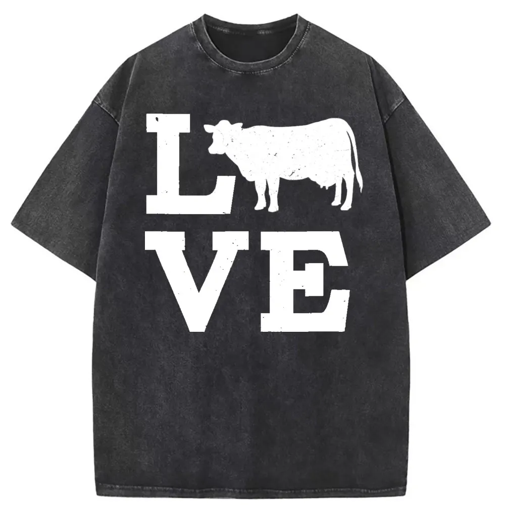 

I Love Cows T Shirt Funny Summer Long Sleeve Print Sportswears Special Chinese Style Sweatshirts Retro Shirt