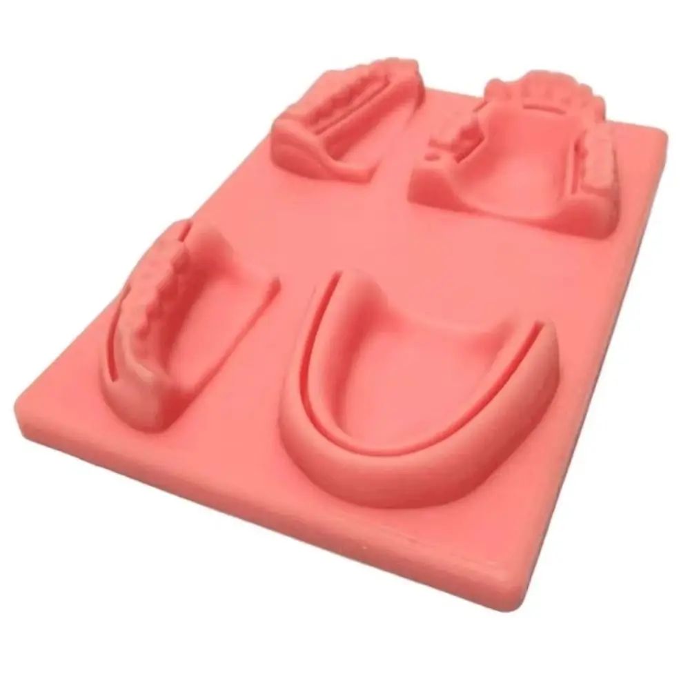 

Silicone Dental Oral/Gum Suture Model Suturing Practice 4 Wound Types Dental Teaching Model Simulation Soft Oral Skin Suture Pad