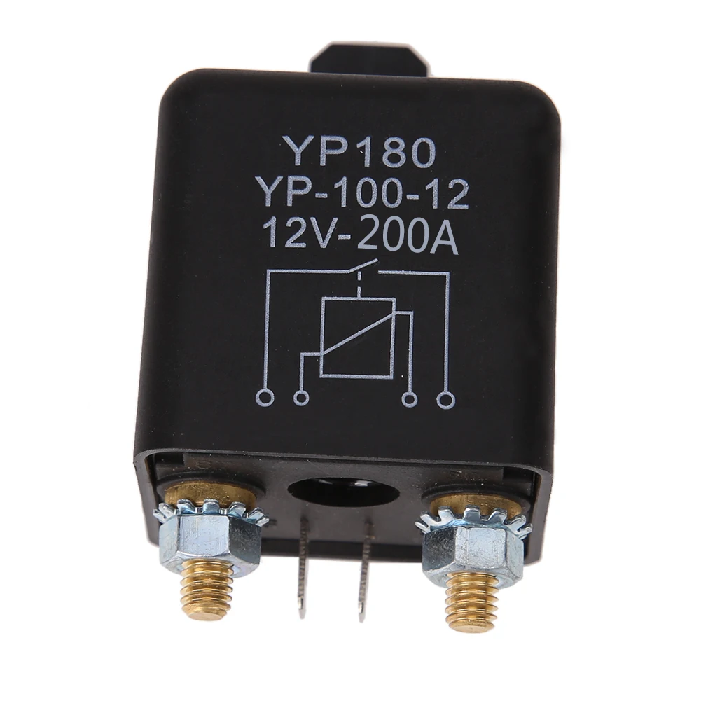 High Current 4 Pin Car Relay 12V 200A Car Truck Motor Automotive Relay Continuous Type Automotive Car Relays Normally Open