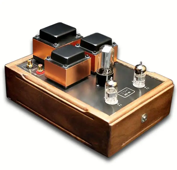 NEWest ASI-M1 Audio Tube Amplifier Front analog interface 5Z4*1, 6H23*2, frequency response: 20HZ~60KHZ