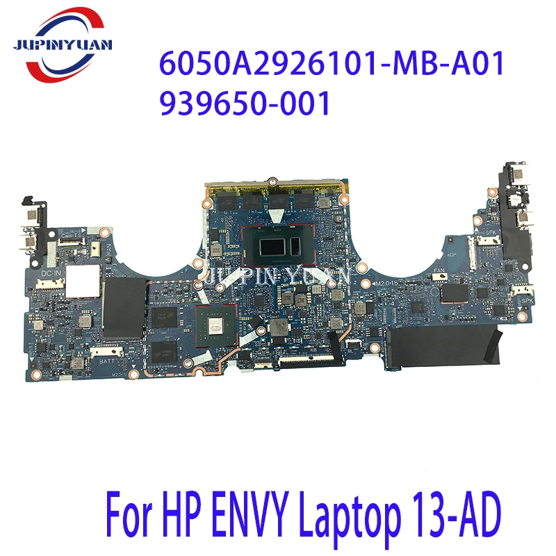 

For HP ENVY Laptop 13-AD Motherboard 939651-601 939650-601 6050A2926101-MB-A01 939650-001 939651-001 Full Tested