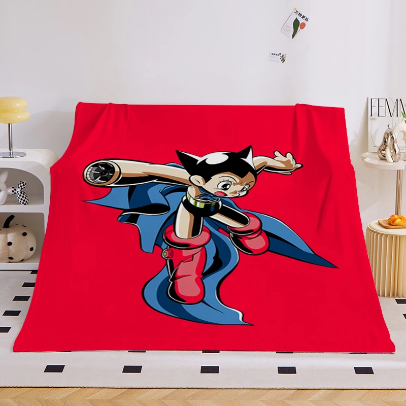 

Anime Sofa Blankets for Winter King Size B-Astro Boy Microfiber Bedding Warm Bed Fleece Camping Custom Nap Fluffy Soft Blankets