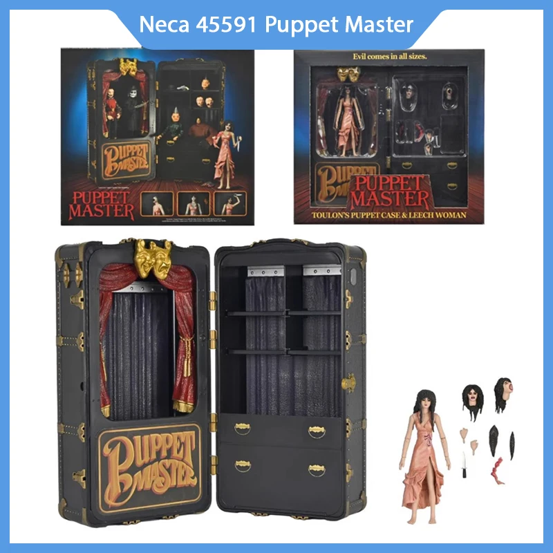 New Neca 45591 Puppet Master Toulon'S Puppet Case Leech Woman Anime Action Figure Model Collection Toy Christmas Gifts