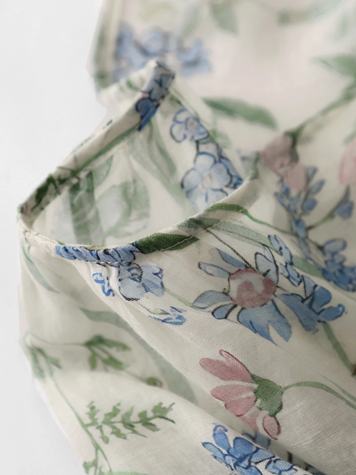 لطيف الرياح الكتان irt المرأة فضفاضة فانوس غير رسمي Sve V-Ne Lin دمية أعلى الخريف الأولي طباعة تخفيف Sle طويل Sve #3