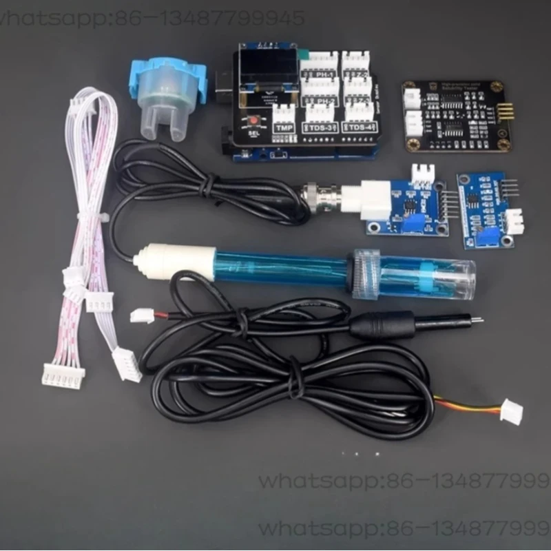 kit-de-prueba-de-calidad-del-agua-ph-turbidez-tds-prueba-de-temperatura-electronica-diy-para-arduino