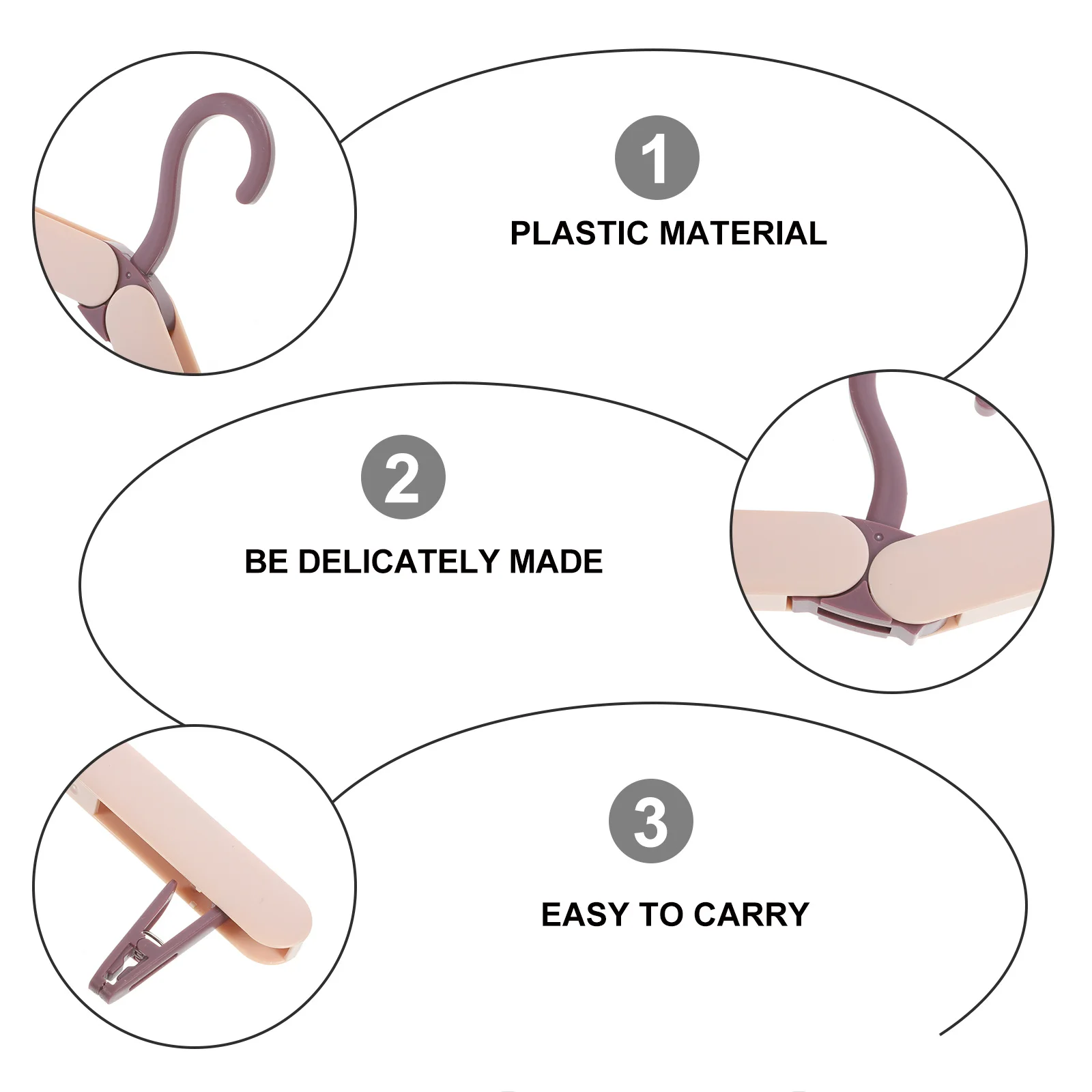 

Foldable Coat Hanger Lightweight Strong Portable Design for Travel Home Bathroom Space Saving Clothes Organizer Drying Rack