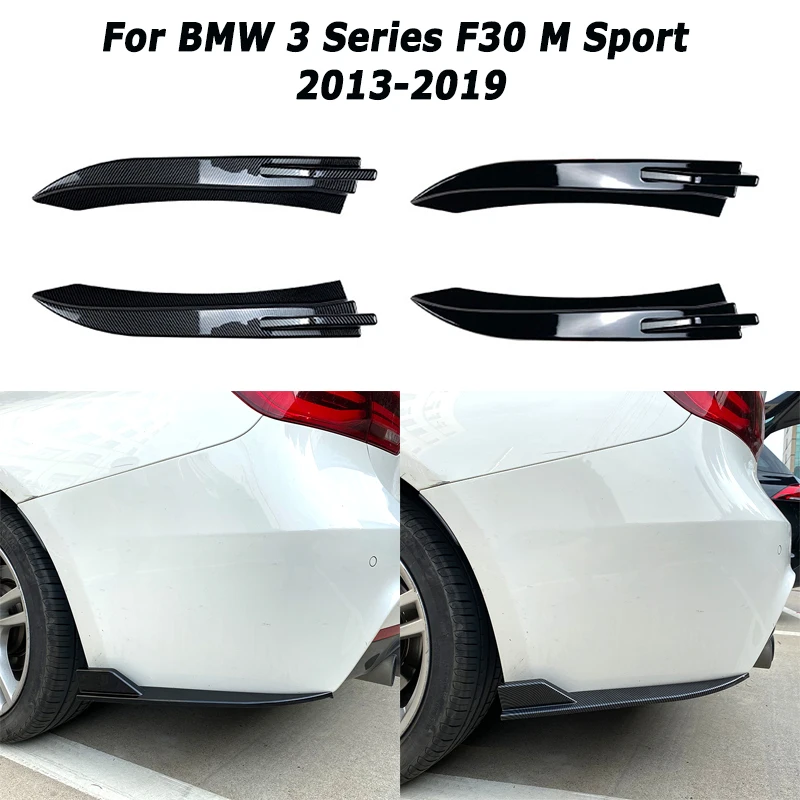 

Car Rear Bumper Splitters for BMW 3 Series F30 M Sport 2013-2019 Side Spoiler Wrap Corner Tuning Car Accessories Aftermarket