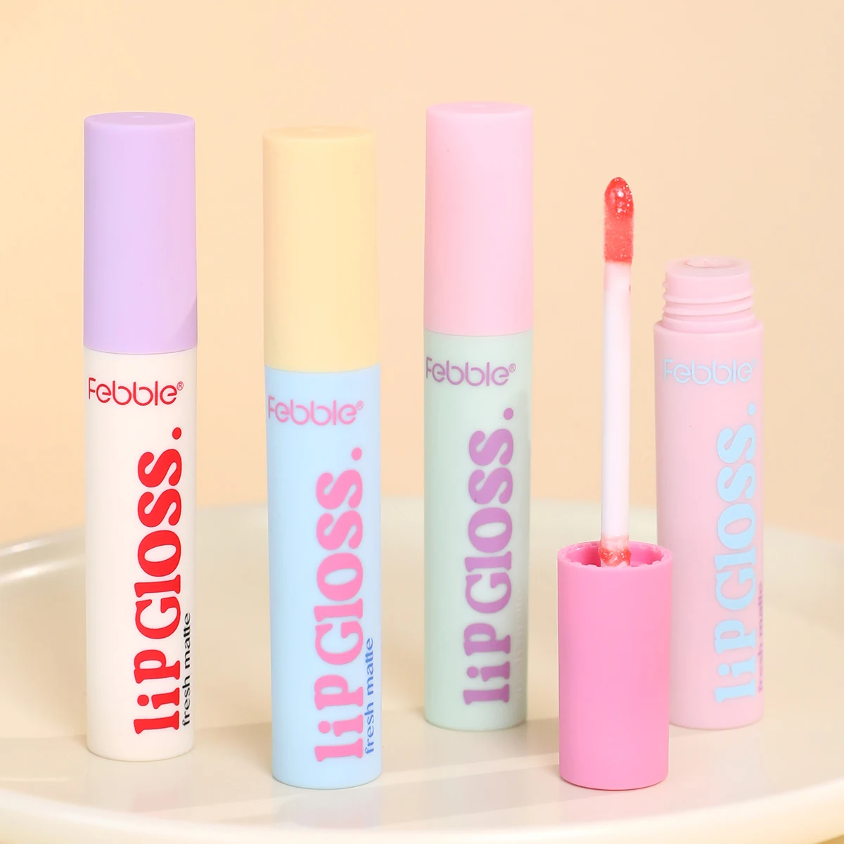 Soft Mist Lip Gloss, 8 color options, non-sticky bottle, waterproof and quick-drying, long-lasting liquid lip balm