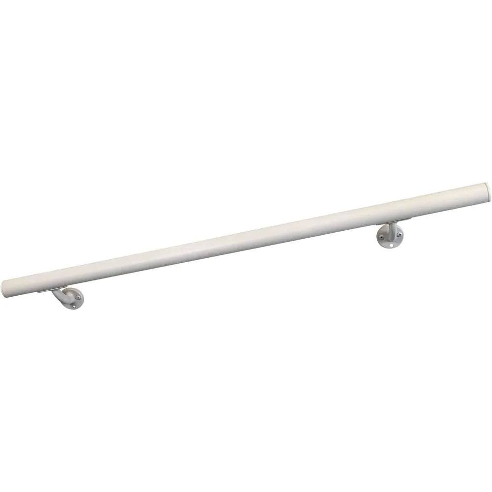 DHR 11' Handrail Section with Mounts - White Sand - Stair Handrail - USA Made Railing- Easy to Install Handrails for Outdoor & I