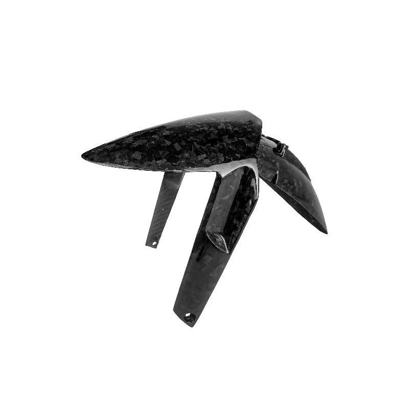 

Hot selling Motorcycle Accessories 3K Twill Glossy Carbon Fiber Front Fender Black