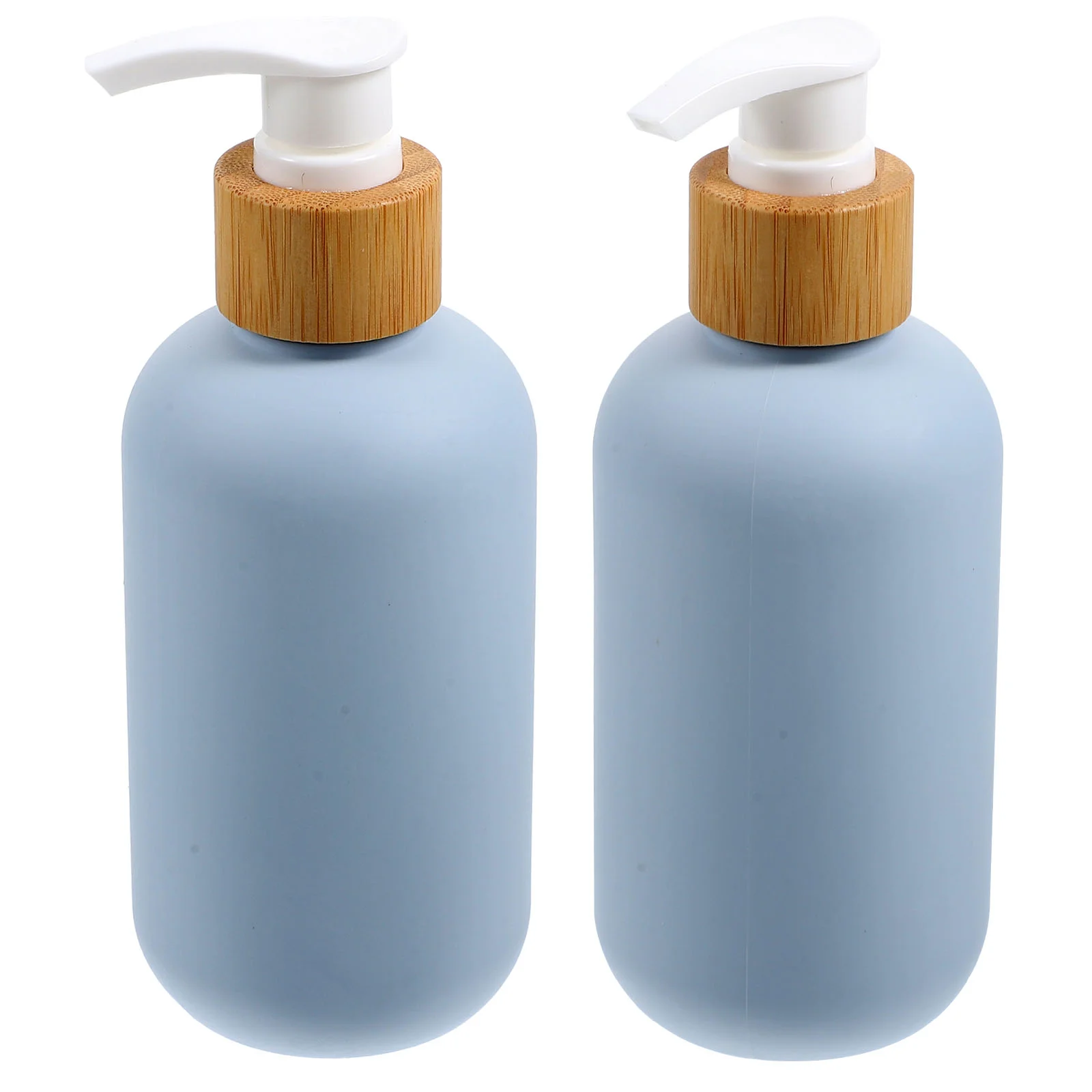 2 pezzi dispenser sub-bottiglia gel doccia shampoo lozione pompa a pressione vuoto 2 pezzi con sapone da bagno USB cucina mano blu da viaggio